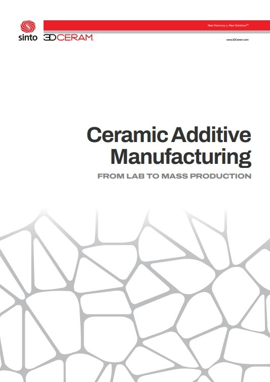 Ceramic Additive manufacturing - Brochure cover